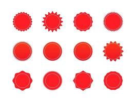 Set of sale sunburst or starburst stickers label vector