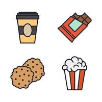 Fast food elements set icon symbol template for graphic and web design collection logo vector illustration