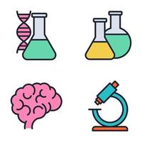 Science set icon symbol template for graphic and web design collection logo vector illustration