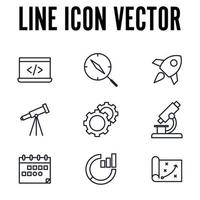 Startup project and development set icon symbol template for graphic and web design collection logo vector illustration