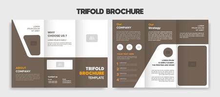 creative editable trifold brochure template design vector