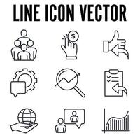 Search Engine Optimization. seo set icon symbol template for graphic and web design collection logo vector illustration