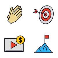 Blogger, Blog set icon symbol template for graphic and web design collection logo vector illustration