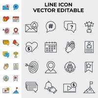 Blogger, Blog set icon symbol template for graphic and web design collection logo vector illustration