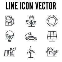 Eco friendly. ecology set icon symbol template for graphic and web design collection logo vector illustration