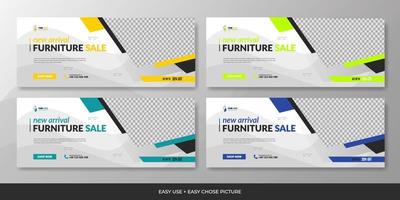 Business sosial media web banner template design background vector