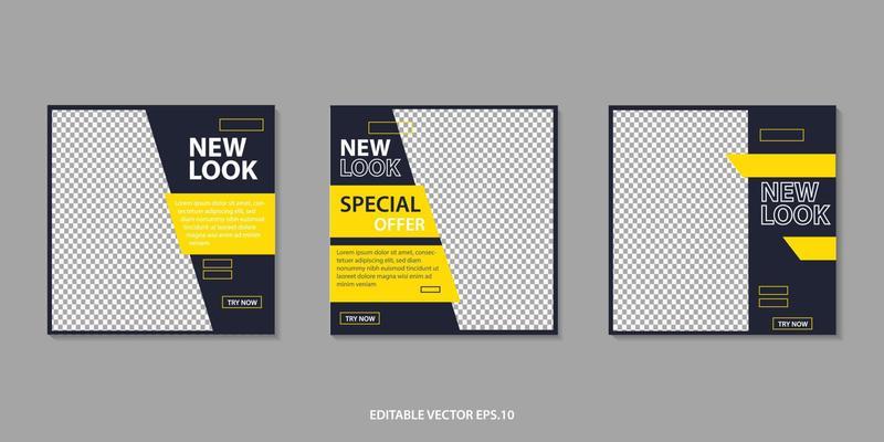 sosial media post template design