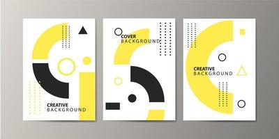 Modern abstract colorful cover set. Gradient shape composition. Eps10 vector