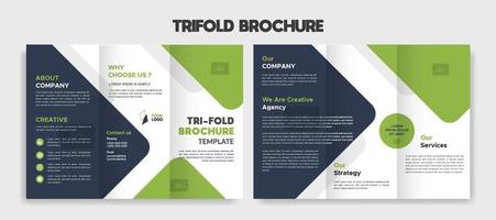 creative editable trifold brochure template design vector