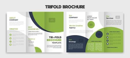 creative editable trifold brochure template design vector