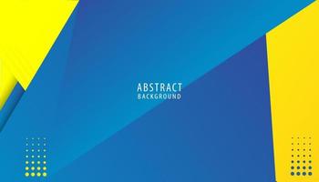 abstract geometric background with yellow and blue vector