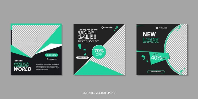 sosial media post template design