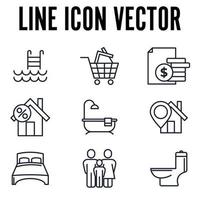 Real Estate elements set icon symbol template for graphic and web design collection logo vector illustration