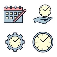 Time set icon symbol template for graphic and web design collection logo vector illustration