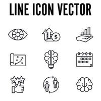 proyecto de inicio y conjunto de desarrollo plantilla de símbolo de icono para la ilustración de vector de logotipo de colección de diseño gráfico y web