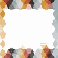 Frame With Color Blobs, Isolated On White Background, Vector Illustration