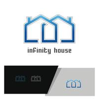 infinity house logo vector