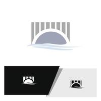 bridge river logo vector