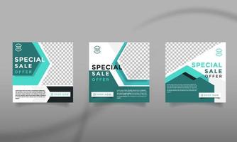 Social Media Geometric design Template Banner Sale Promotion. Fashion Frame Vector Fully Easy Editable To Promotion Product