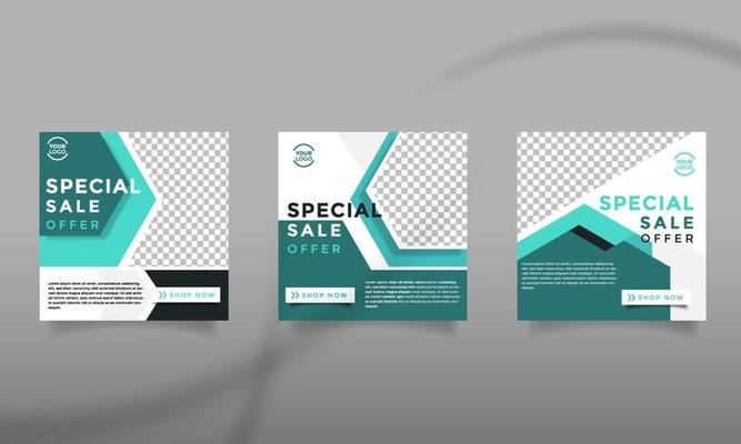 Social Media Geometric design Template Banner Sale Promotion. Fashion Frame Vector Fully Easy Editable To Promotion Product