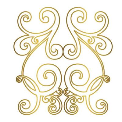 Vector damask vintage baroque scroll ornament swirl. Victorian monogram heraldic shield swirl. Retro floral leaf pattern border foliage antique  acanthus calligraphy engraved tattoo.Tile decor element