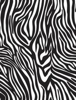 Vector animal print. Zebra ornament. Seamless pattern