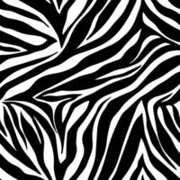 Vector animal print. Zebra ornament. Seamless pattern