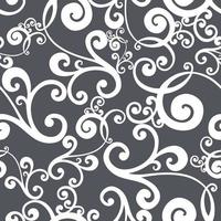 Vector damask vintage baroque scroll ornament swirl. Victorian monogram heraldic shield swirl. Retro floral leaf pattern border foliage antique  acanthus calligraphy engraved tattoo. Seamless pattern