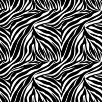 Vector animal print. Zebra ornament. Seamless pattern