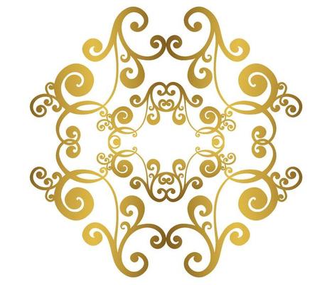 Vector damask vintage baroque scroll ornament swirl. Victorian monogram heraldic shield swirl.Retro floral leaf pattern border foliage antique  acanthus calligraphy engraved tattoo. Tile decor element