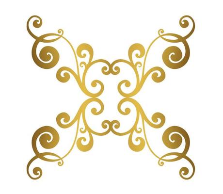 Vector damask vintage baroque scroll ornament swirl. Victorian monogram heraldic shield swirl.Retro floral leaf pattern border foliage antique  acanthus calligraphy engraved tattoo. Tile decor element
