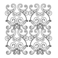 Vector damask vintage baroque scroll ornament swirl. Victorian monogram heraldic shield swirl. Retro floral leaf pattern border foliage antique  acanthus calligraphy engraved tattoo.Tile decor element