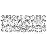 Vector damask vintage baroque scroll ornament swirl. Victorian monogram heraldic shield swirl. Retro floral leaf pattern border foliage antique  acanthus calligraphy engraved tattoo.Tile decor element