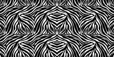 Vector animal print. Zebra ornament. Seamless pattern