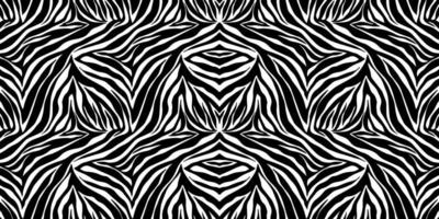 Vector animal print. Zebra ornament. Seamless pattern