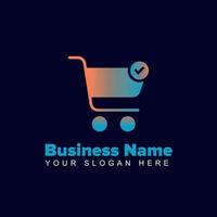 gradient logo for ecommerce Business vector