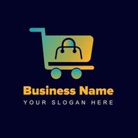 gradient logo for ecommerce Business vector