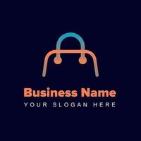 gradient logo for ecommerce Business vector