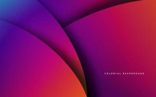 Abstract gradient color papercut background vector