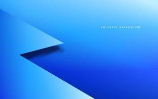 Abstract zigzag shape blue background vector