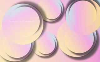 Abstract circle beauty  color background vector