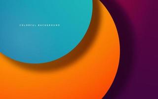 Abstract circlle shape overlap layer colorful background vector