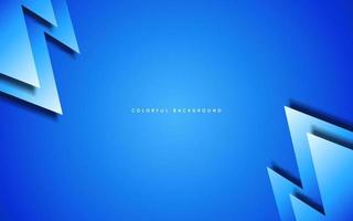 Abstract zigzag shape blue background vector