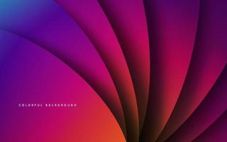 Abstract gradient color papercut background vector