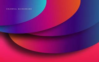 Abstract gradient color papercut background vector