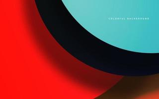 Abstract overlap layer circle colorful background vector