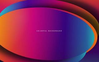 Abstract gradient color papercut background vector