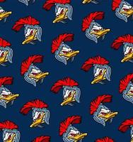 duck head pattern with helmet... vector