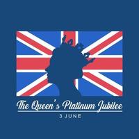Culture vector background illustration. International day for banner, backdrop, poster, merchandise, cover. Eps 10. The Queen Platinum Jubilee day