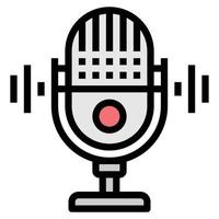 Home Electronics Devices Icon Vector , MICROPHONE